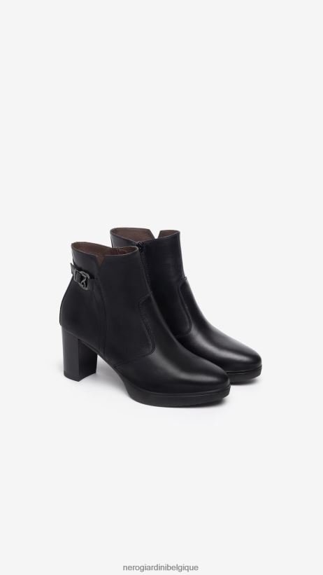 chaussure être NeroGiardini femmes art. i308241d bottines en cuir noir F2F08N141