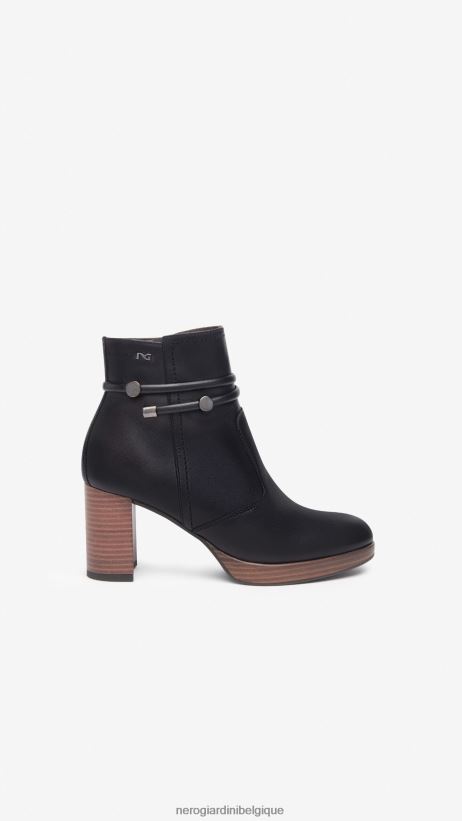 chaussure être NeroGiardini femmes art. i308246d bottines en cuir noir F2F08N142