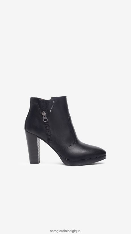 chaussure être NeroGiardini femmes art. i308253d bottines en cuir noir F2F08N143