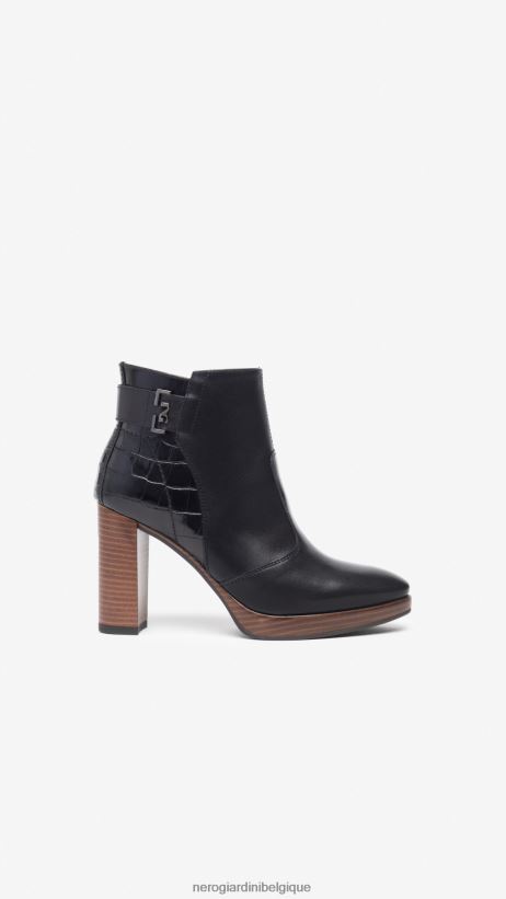 chaussure être NeroGiardini femmes art. i308262d bottines en cuir noir F2F08N148