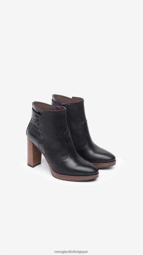 chaussure être NeroGiardini femmes art. i308262d bottines en cuir noir F2F08N148