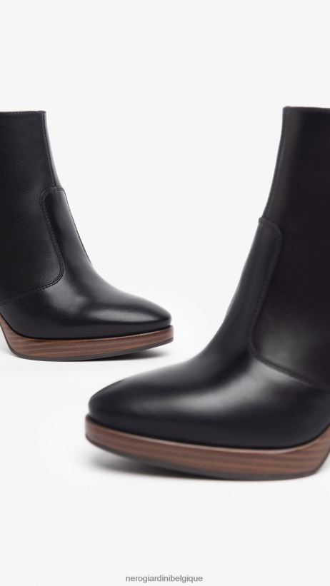 chaussure être NeroGiardini femmes art. i308262d bottines en cuir noir F2F08N148