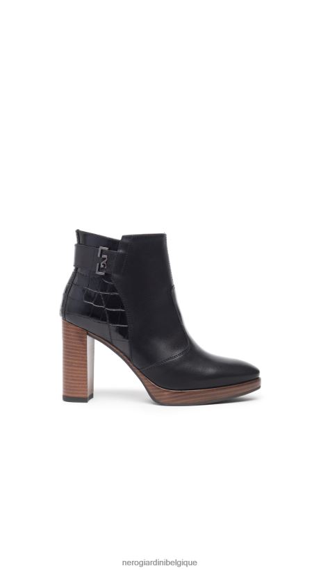 chaussure être NeroGiardini femmes art. i308262d bottines en cuir noir F2F08N148