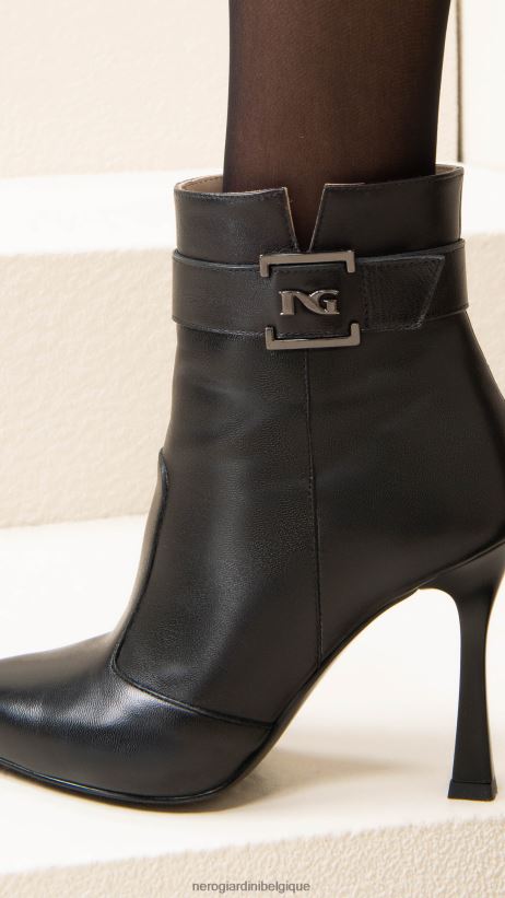 chaussure être NeroGiardini femmes art. i308645de bottines en cuir noir F2F08N159