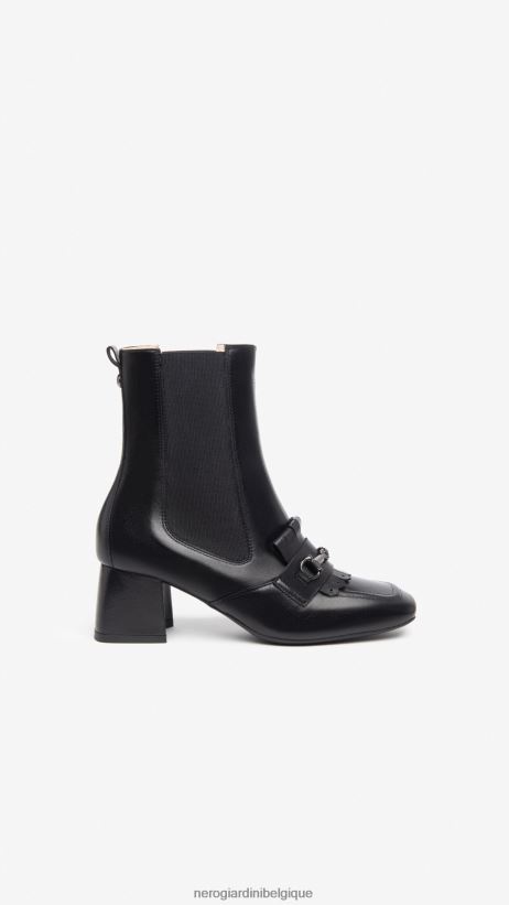 chaussure être NeroGiardini femmes art. i308652de bottines chelsea en cuir noir F2F08N171