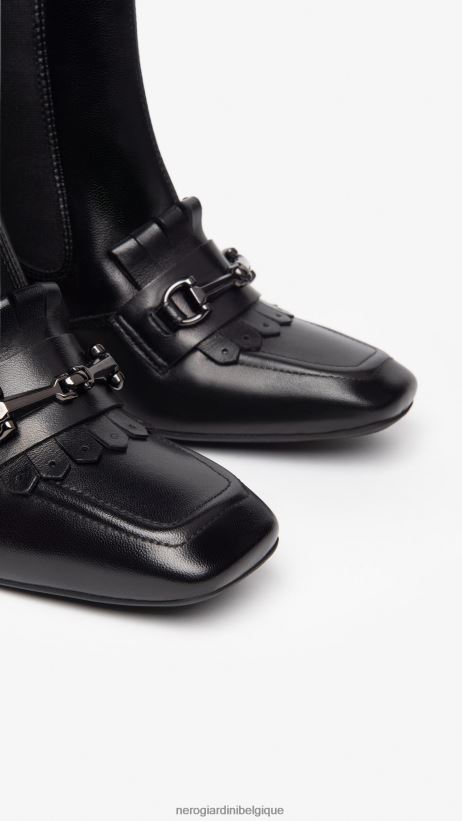 chaussure être NeroGiardini femmes art. i308652de bottines chelsea en cuir noir F2F08N171