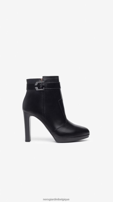 chaussure être NeroGiardini femmes art. i308710de bottines en cuir noir F2F08N176