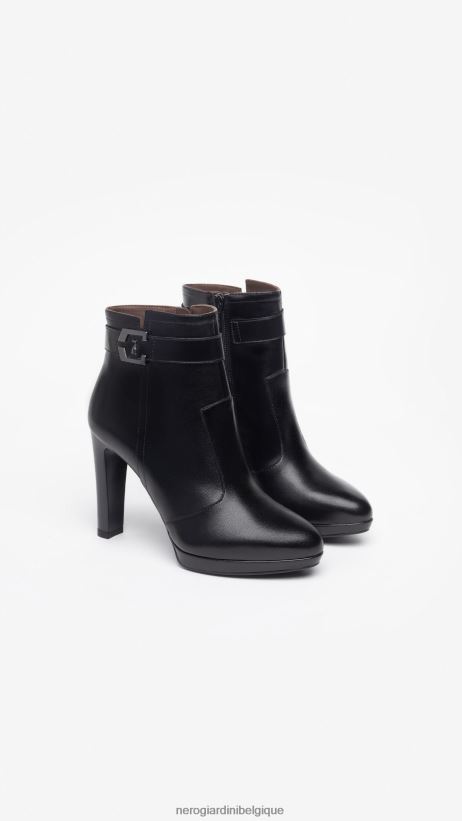chaussure être NeroGiardini femmes art. i308710de bottines en cuir noir F2F08N176