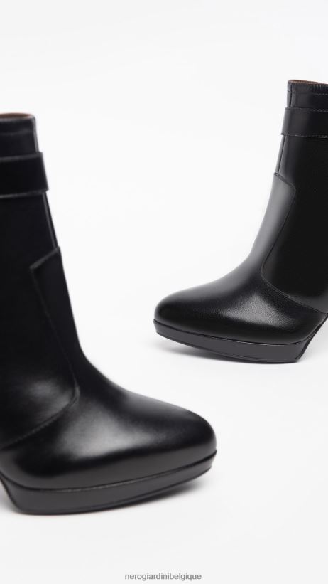 chaussure être NeroGiardini femmes art. i308710de bottines en cuir noir F2F08N176