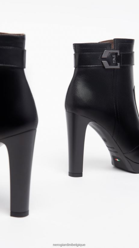 chaussure être NeroGiardini femmes art. i308710de bottines en cuir noir F2F08N176