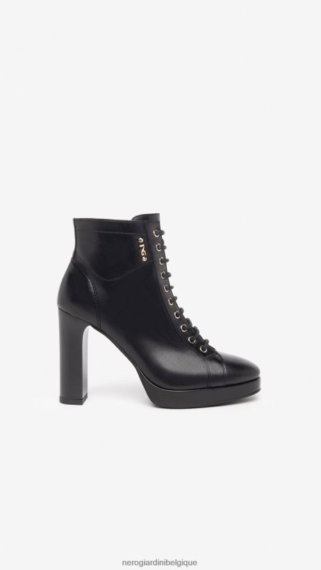 chaussure être NeroGiardini femmes art. i308720de bottines en cuir noir F2F08N184