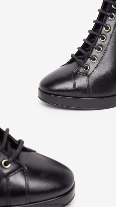 chaussure être NeroGiardini femmes art. i308720de bottines en cuir noir F2F08N184