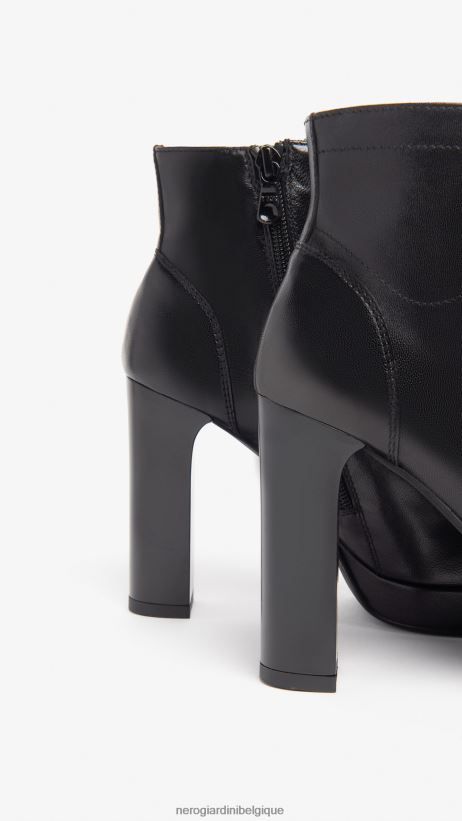 chaussure être NeroGiardini femmes art. i308720de bottines en cuir noir F2F08N184