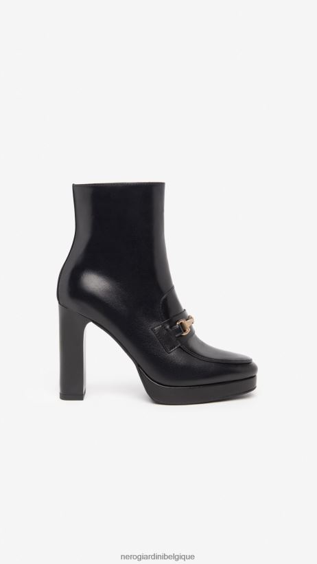 chaussure être NeroGiardini femmes art. i308721de bottines en cuir noir F2F08N179