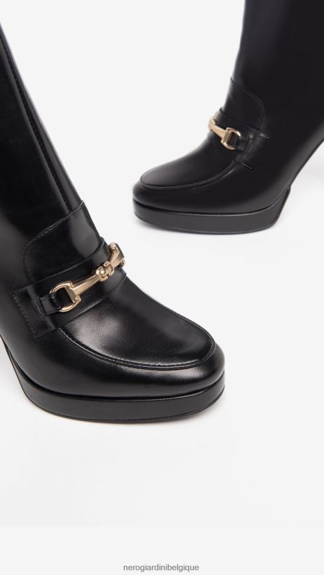 chaussure être NeroGiardini femmes art. i308721de bottines en cuir noir F2F08N179