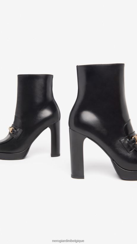 chaussure être NeroGiardini femmes art. i308721de bottines en cuir noir F2F08N179