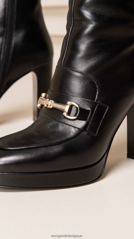 chaussure être NeroGiardini femmes art. i308721de bottines en cuir noir F2F08N179