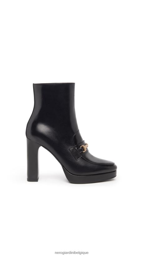 chaussure être NeroGiardini femmes art. i308721de bottines en cuir noir F2F08N179