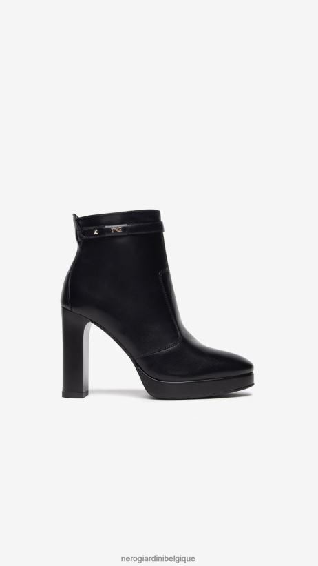 chaussure être NeroGiardini femmes art. i308722de bottines en cuir noir F2F08N177