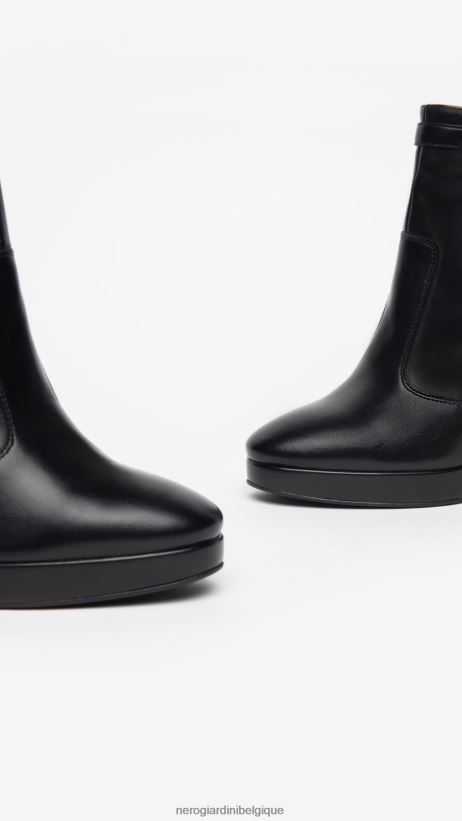 chaussure être NeroGiardini femmes art. i308722de bottines en cuir noir F2F08N177