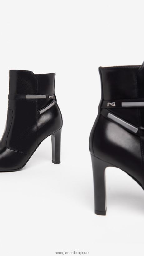 chaussure être NeroGiardini femmes art. i308742de bottines en cuir noir F2F08N178