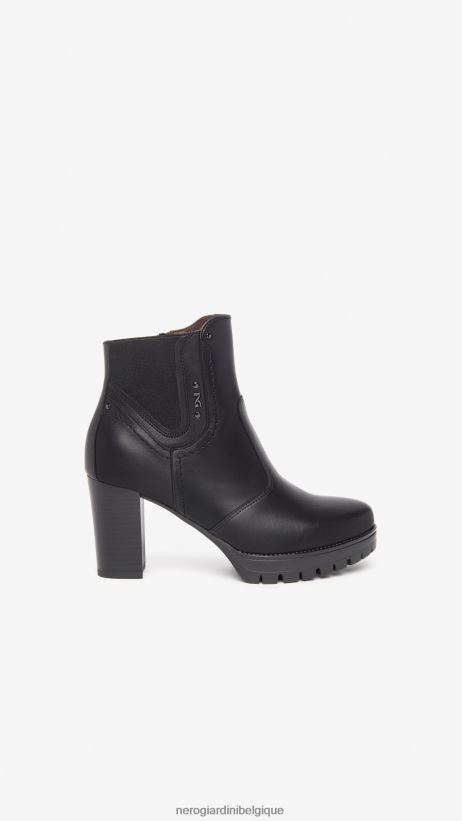chaussure être NeroGiardini femmes art. i308970d bottines en cuir noir F2F08N172