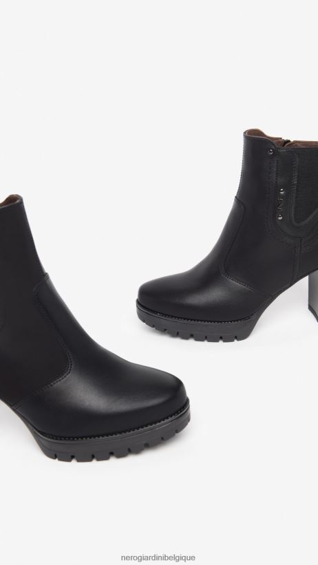 chaussure être NeroGiardini femmes art. i308970d bottines en cuir noir F2F08N172