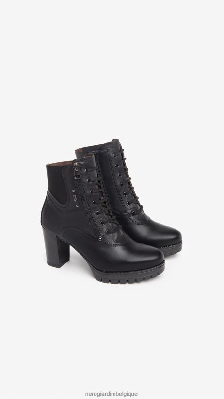 chaussure être NeroGiardini femmes art. i308971d bottines en cuir noir F2F08N175