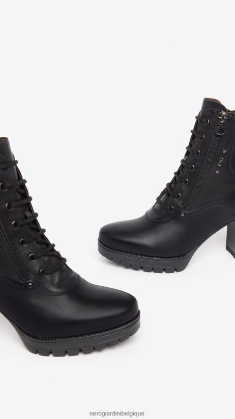 chaussure être NeroGiardini femmes art. i308971d bottines en cuir noir F2F08N175