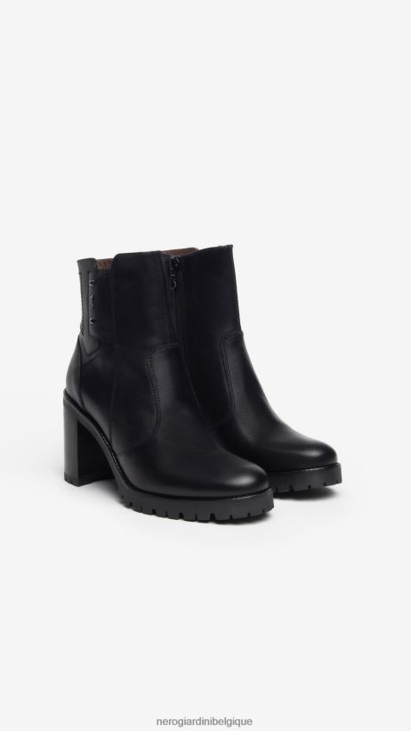 chaussure être NeroGiardini femmes art. i308981d bottines en cuir noir F2F08N173