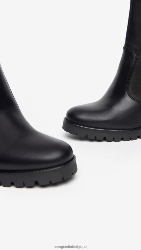 chaussure être NeroGiardini femmes art. i308981d bottines en cuir noir F2F08N173