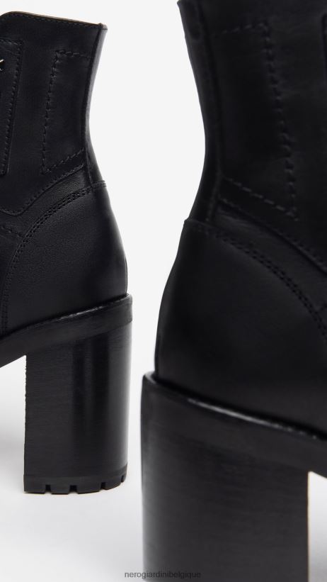 chaussure être NeroGiardini femmes art. i308981d bottines en cuir noir F2F08N173