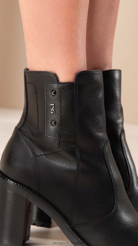 chaussure être NeroGiardini femmes art. i308981d bottines en cuir noir F2F08N173