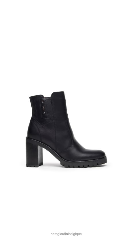 chaussure être NeroGiardini femmes art. i308981d bottines en cuir noir F2F08N173