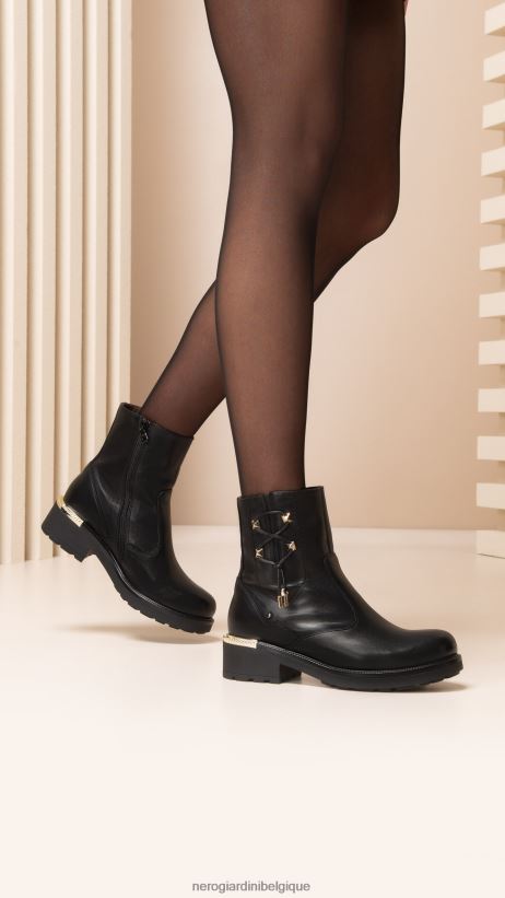 chaussure être NeroGiardini femmes art. i308993d bottines en cuir noir F2F08N196