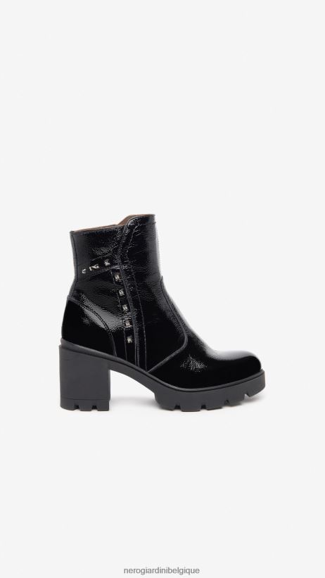 chaussure être NeroGiardini femmes art. i309018d bottines en cuir noir F2F08N197