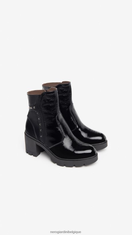 chaussure être NeroGiardini femmes art. i309018d bottines en cuir noir F2F08N197