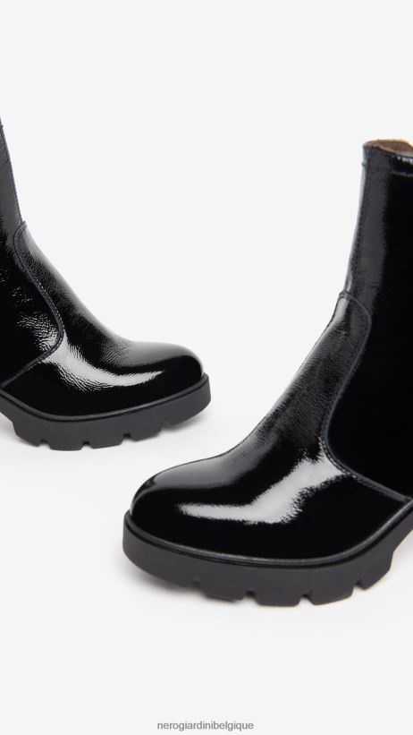 chaussure être NeroGiardini femmes art. i309018d bottines en cuir noir F2F08N197
