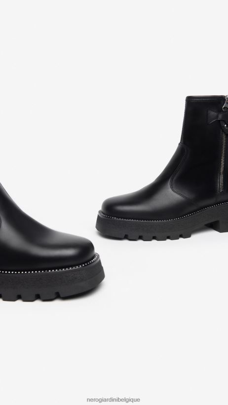 chaussure être NeroGiardini femmes art. i309031d bottines en cuir noir F2F08N198