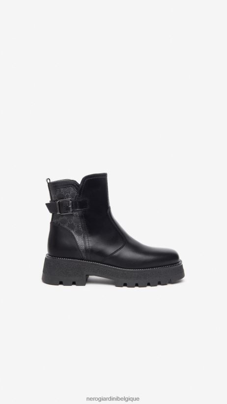 chaussure être NeroGiardini femmes art. i309035d bottines en cuir noir F2F08N202
