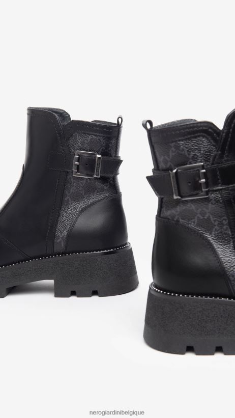 chaussure être NeroGiardini femmes art. i309035d bottines en cuir noir F2F08N202