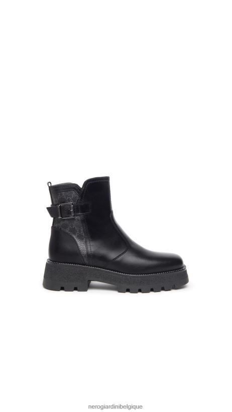 chaussure être NeroGiardini femmes art. i309035d bottines en cuir noir F2F08N202