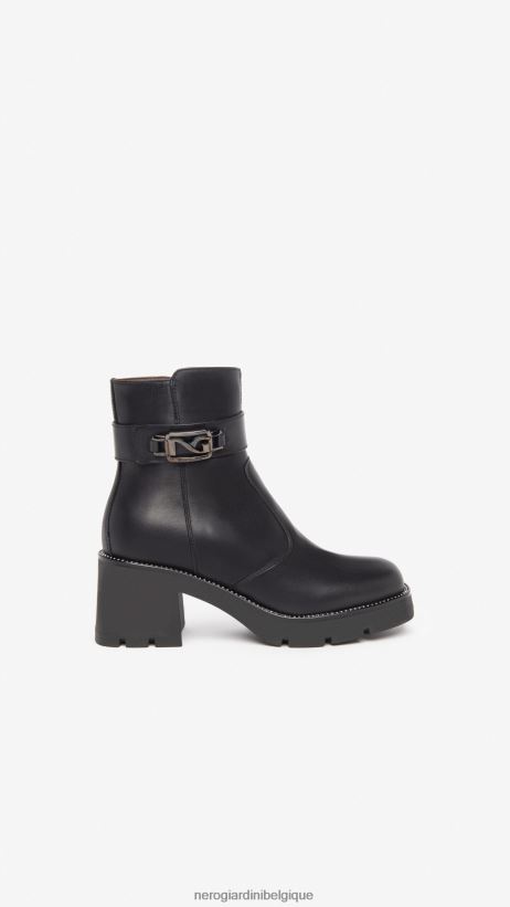chaussure être NeroGiardini femmes art. i309040d bottines en cuir noir F2F08N195