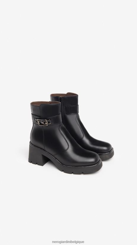 chaussure être NeroGiardini femmes art. i309040d bottines en cuir noir F2F08N195