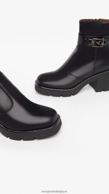 chaussure être NeroGiardini femmes art. i309040d bottines en cuir noir F2F08N195