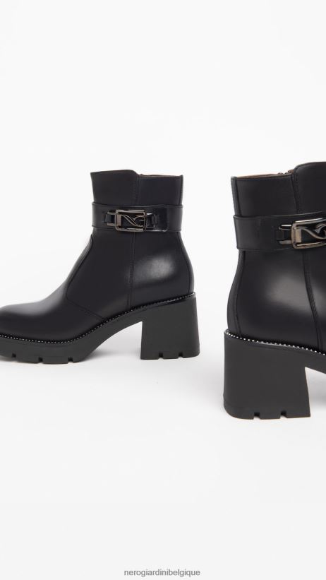 chaussure être NeroGiardini femmes art. i309040d bottines en cuir noir F2F08N195