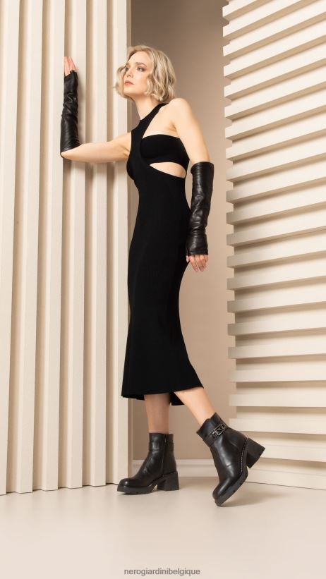 chaussure être NeroGiardini femmes art. i309040d bottines en cuir noir F2F08N195