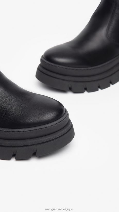 chaussure être NeroGiardini femmes art. i309100d bottines en cuir noir F2F08N200