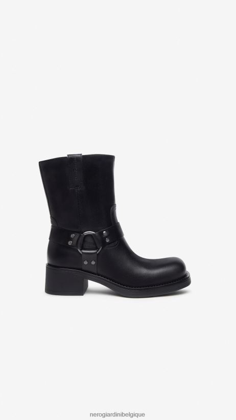 chaussure être NeroGiardini femmes art. i309220d bottines en cuir noir F2F08N199