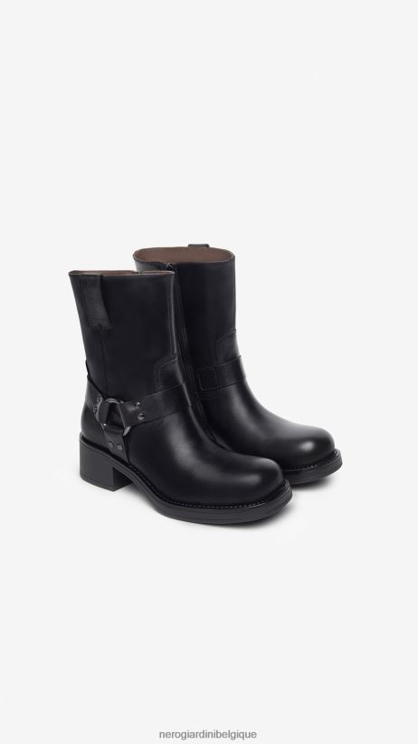 chaussure être NeroGiardini femmes art. i309220d bottines en cuir noir F2F08N199